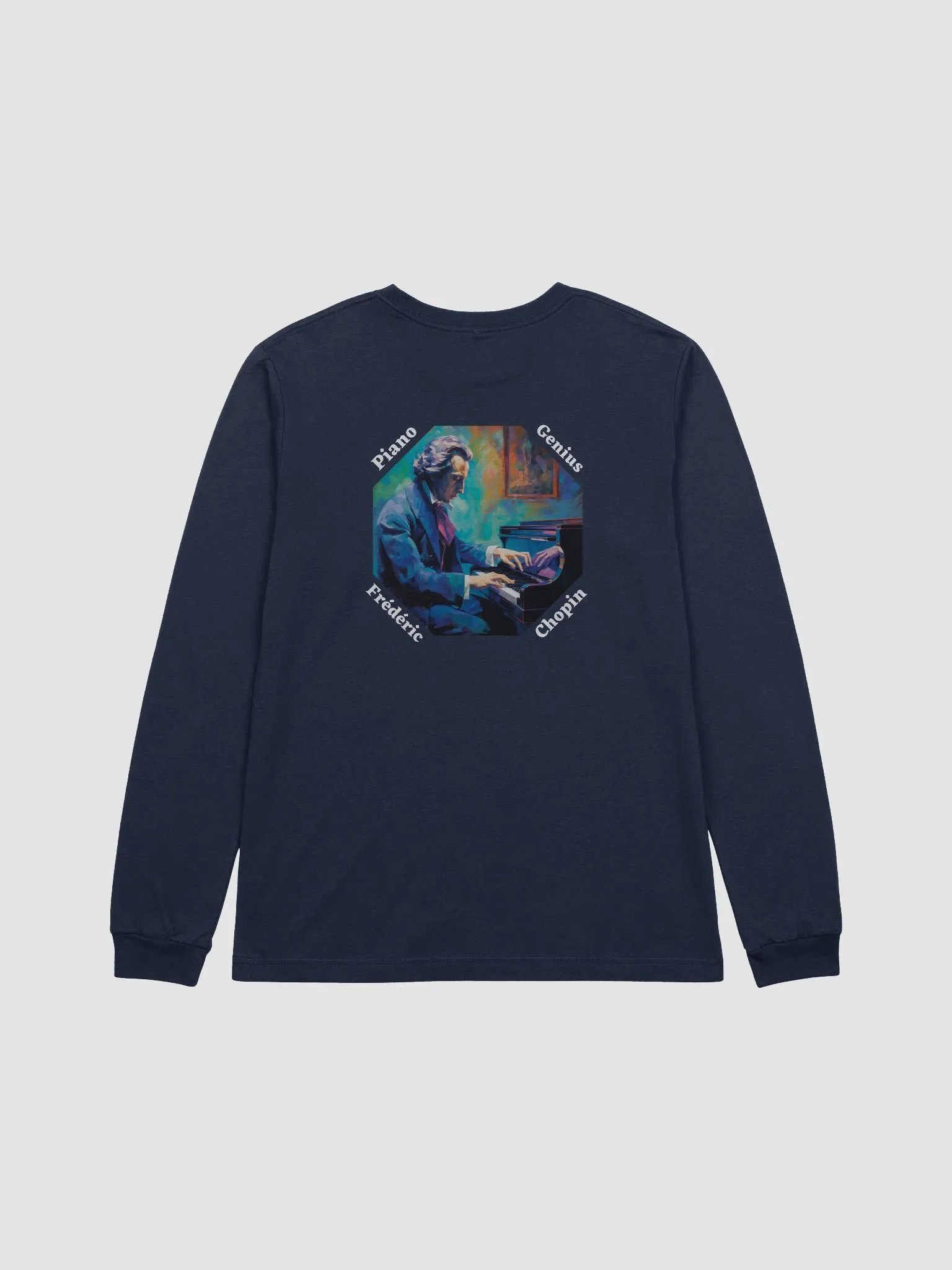 Frédéric Chopin [Playing Piano] - Piano Genius | Longsleeve (Backprint) product image (2)