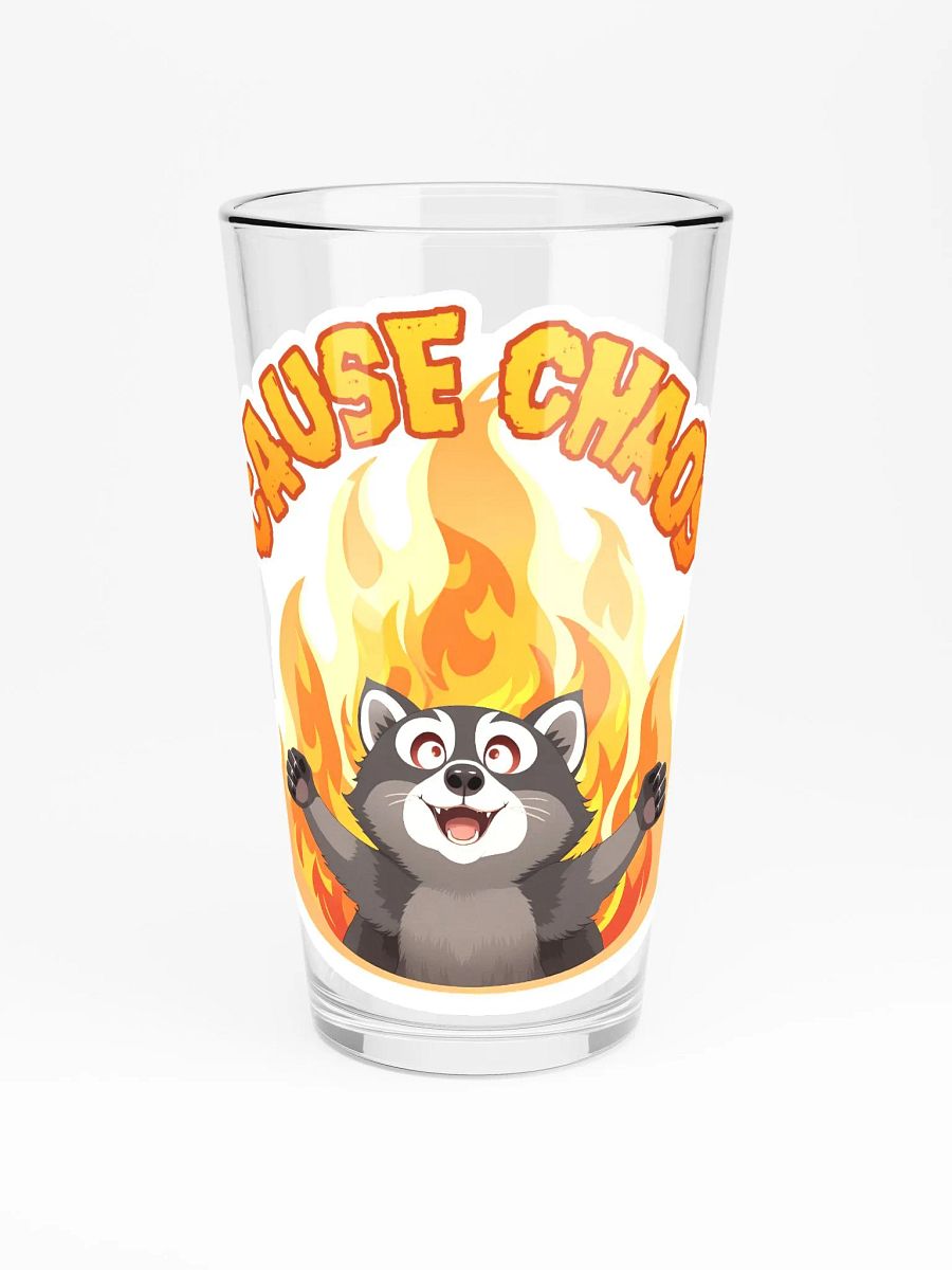 Cause Chaos Raccoon Glass product image (3)