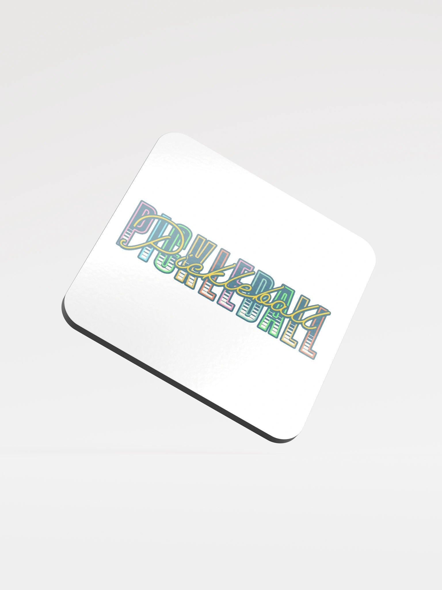 Pickleball Pickleball Vibrant Typography Coaster product image (2)