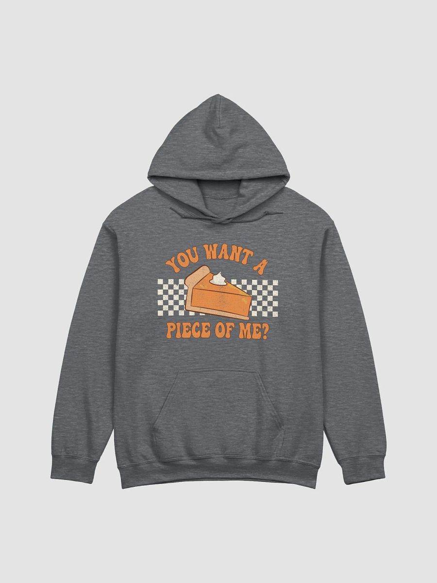 You Want a Piece of Me Pumpkin Pie Checkerboard Hooded Sweatshirt | Funny Fall and Halloween Hoodie product image (22)