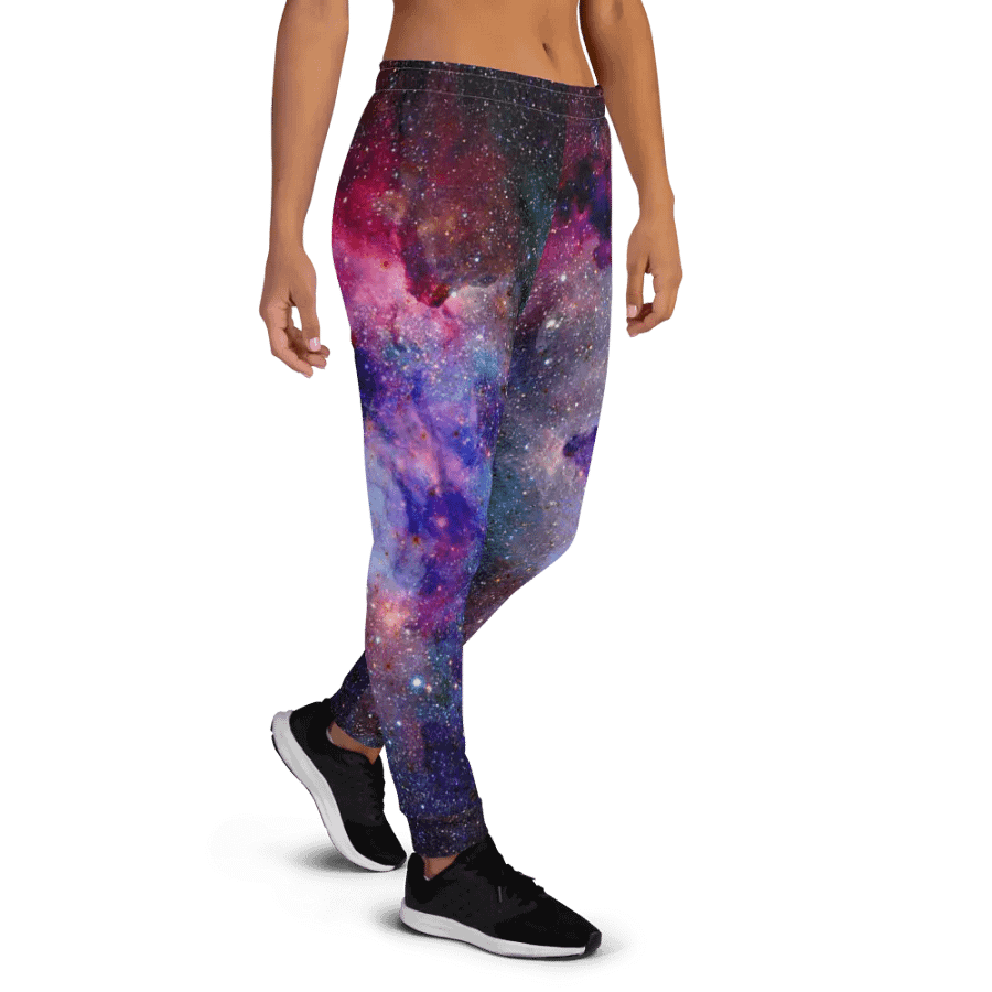 Jogginghose mit Allover-Print für Damen, Galaxy product image (5)