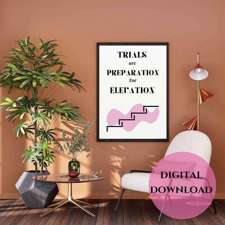 Trials = Preparation Printable Wall Art product image (1)
