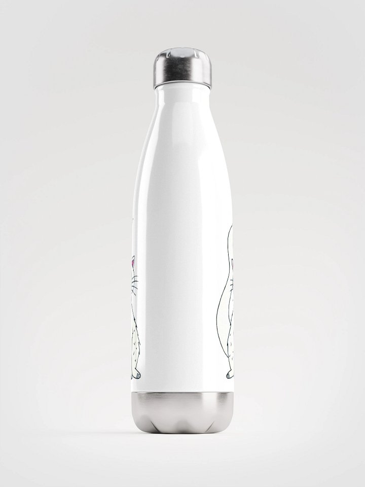 Cat (art by Dina R.) - Stainless Steel Water Bottle product image (1)