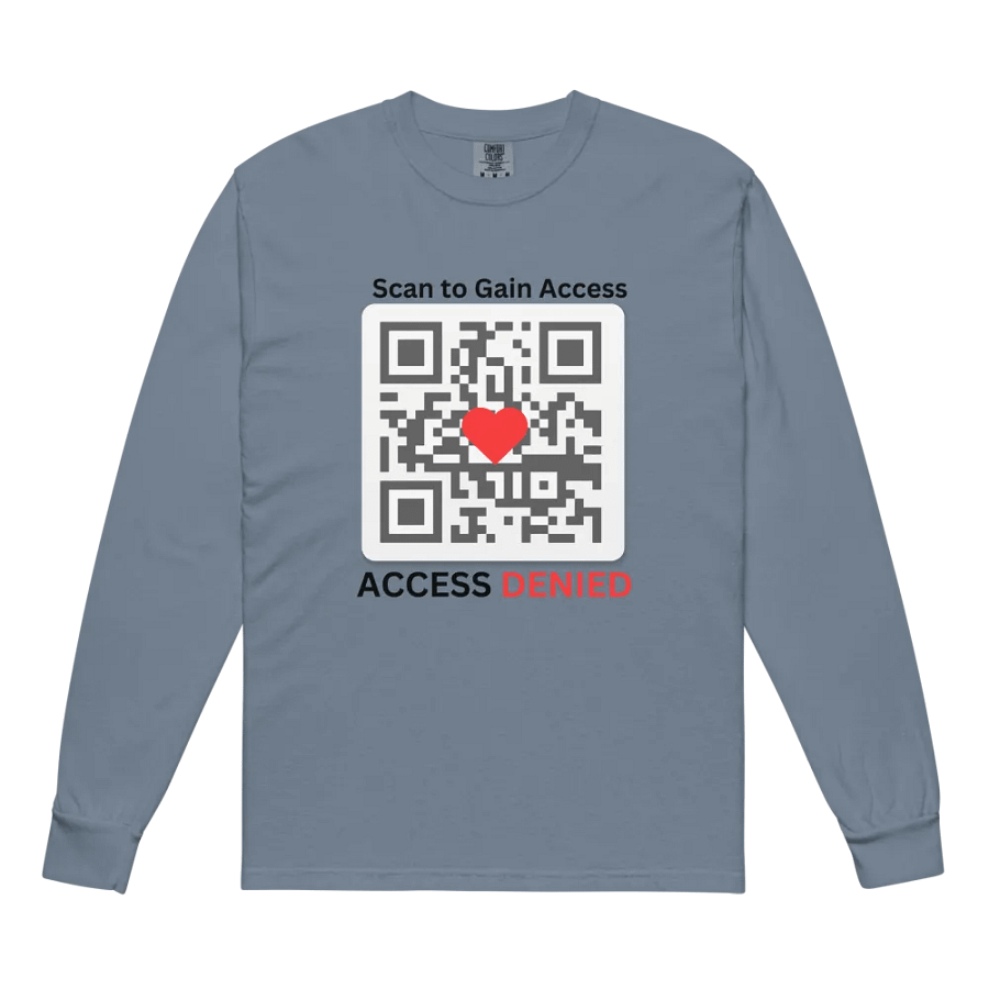Denied Love QR Code Long Sleeve Shirt product image (2)