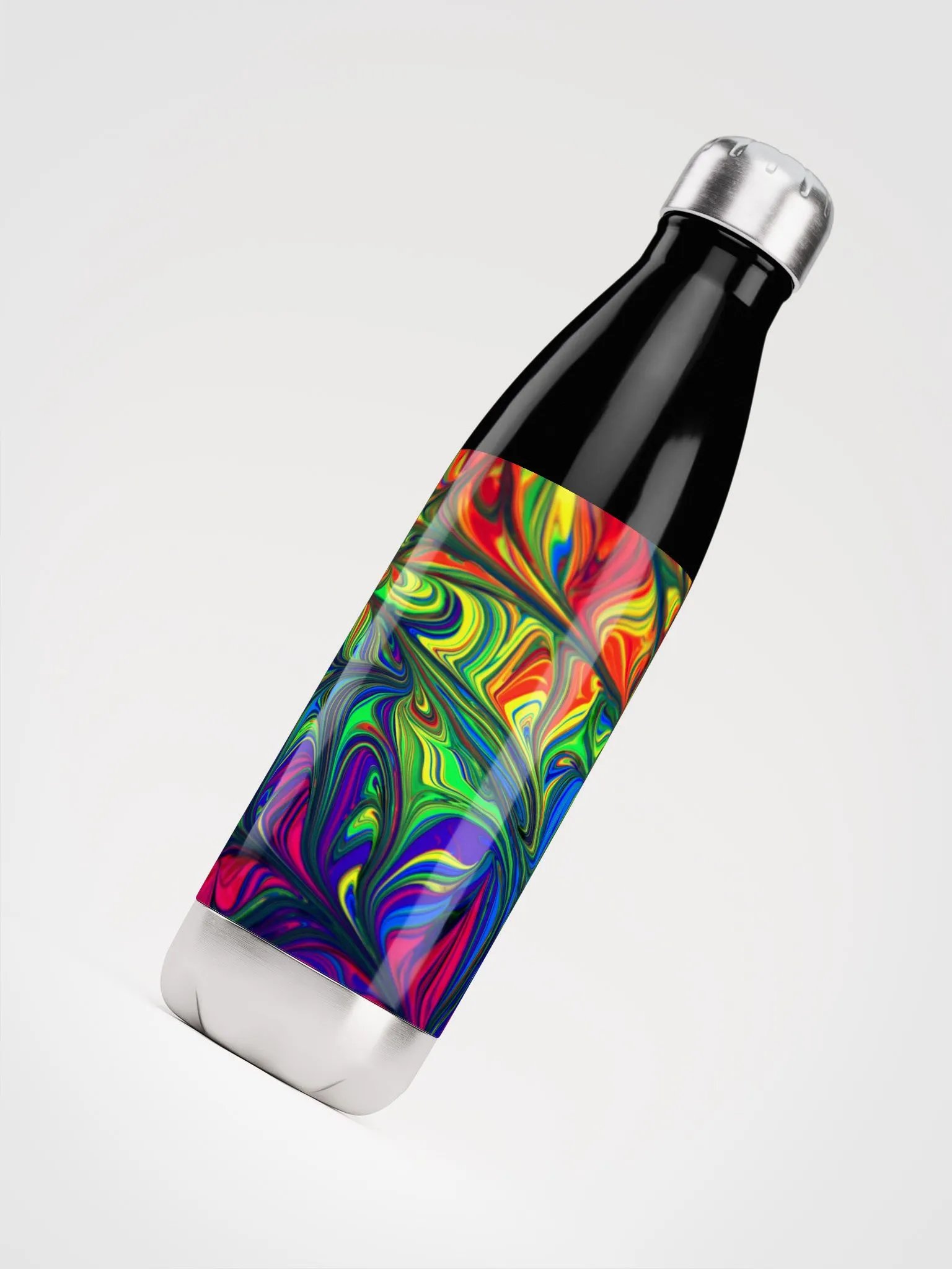 Marbled Stainless Steel Water Bottle - Insulated, Durable & Stylish Hydration product image (2)