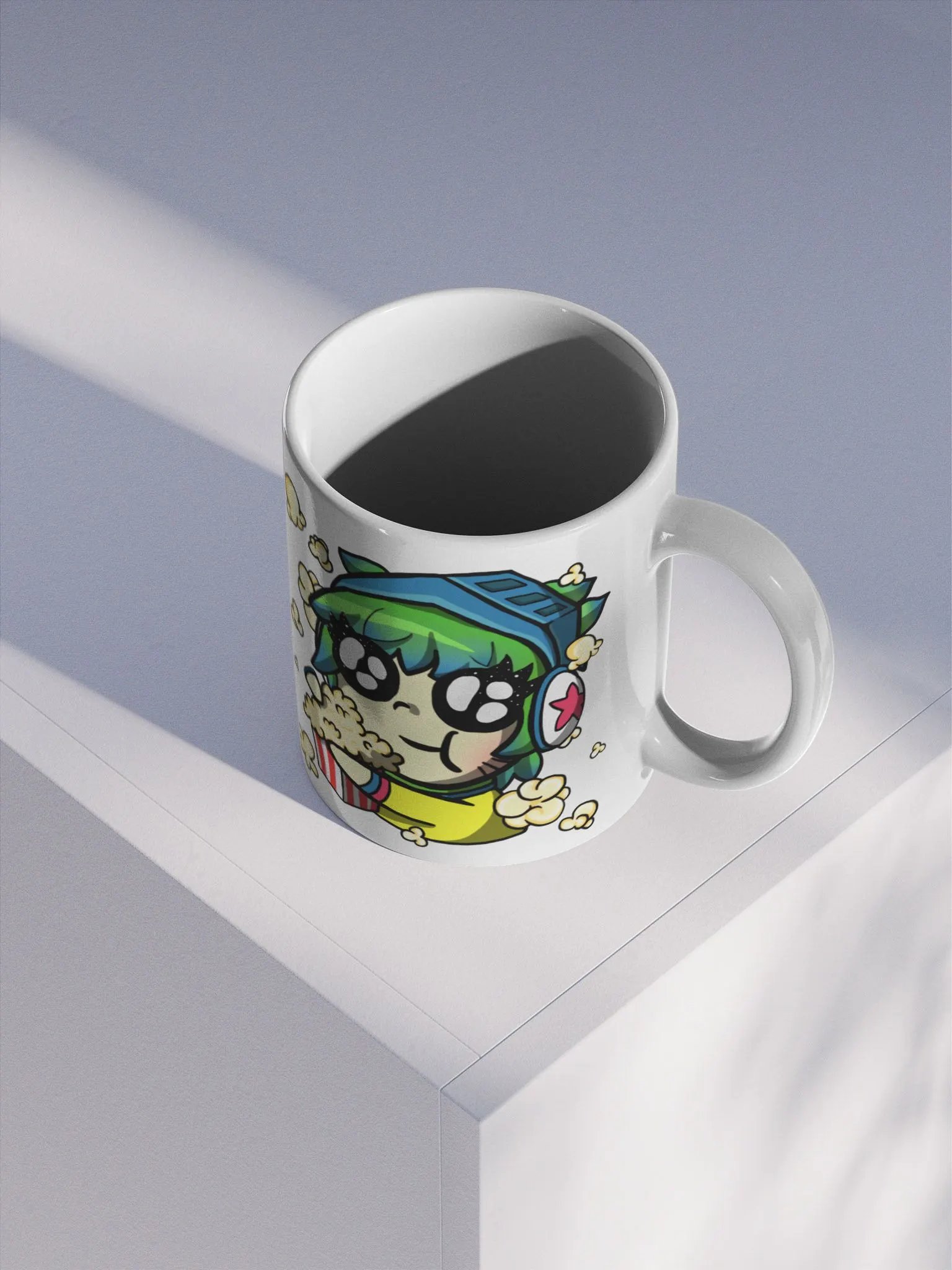 DaveyxPOPCORN - White Glossy Mug product image (3)