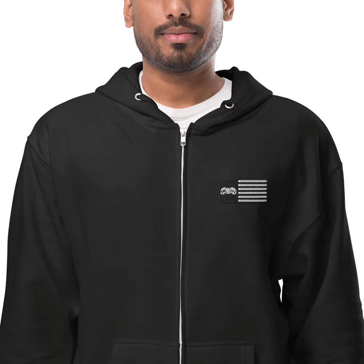 DL flag Fleece Zip Up Hoodie product image (2)