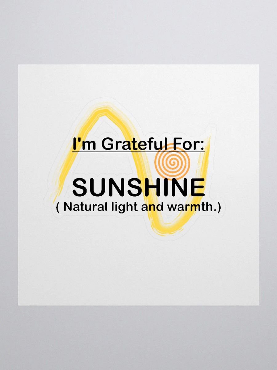 I AM GRATEFUL FOR SUNSHINE product image (1)