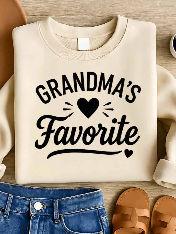 Grandma’s Favorite Heart Sublimation PNG – Sweet Grandma Love Clipart for T-Shirts – Cozy & Heartfelt Design – 300 DPI Instant Digital Download product image (1)