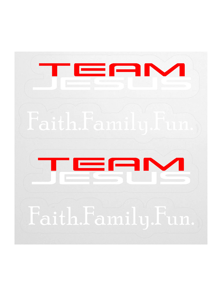 Team Jesus Faith.Family.Fun. Sticker Set product image (2)