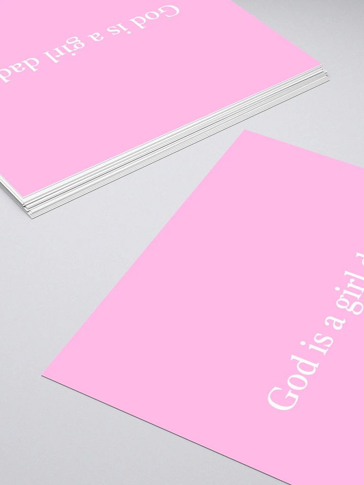 'God Is A Girl Dad' stickers product image (2)
