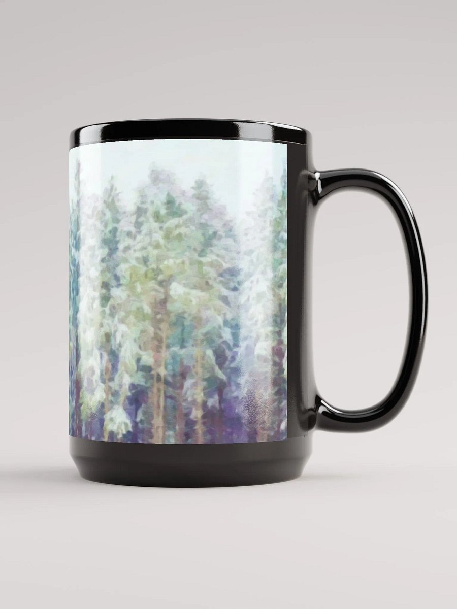 Abstract Graphic | Black Coffee Mug | Illusion Treescape product image (3)
