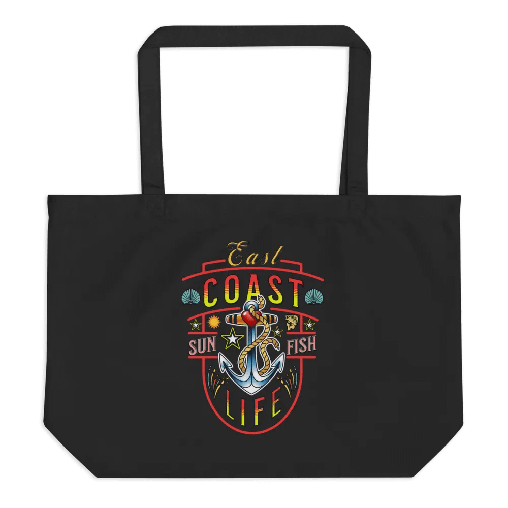 East Coast Life Nautical Organic Tote product image (1)