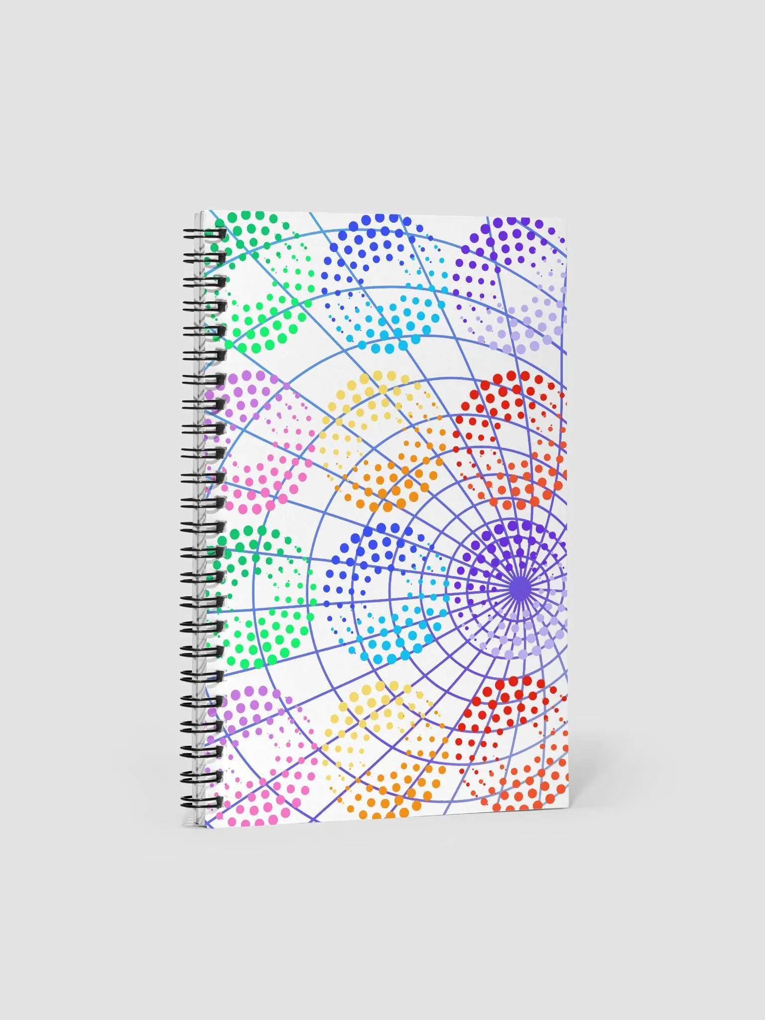 Captured By Gravity - Artistic Graphical Pattern Design Spiral Notebook product image (1)