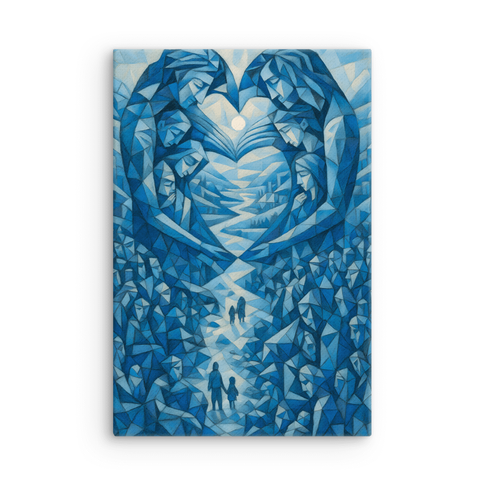 Guardians of the Journey – Abstract Blue Pathways product image (2)
