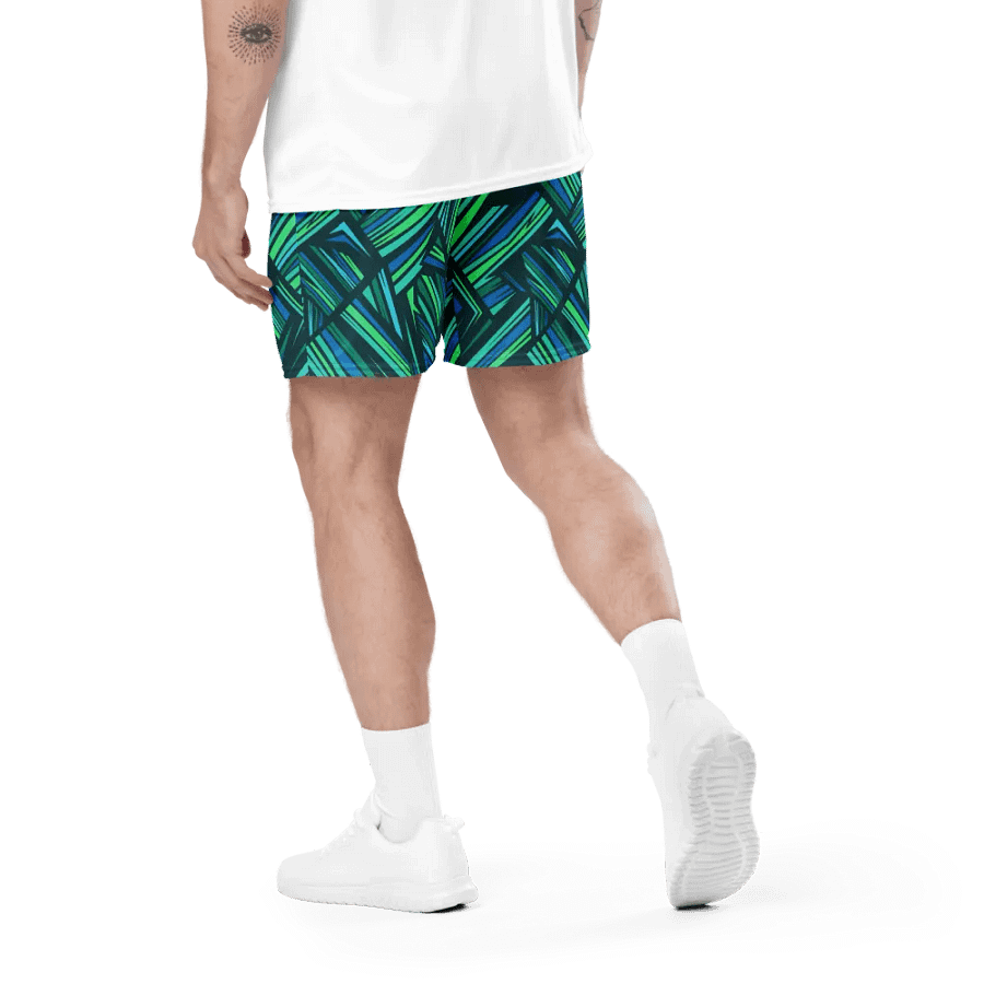 Aqua Angles | Recycled Unisex Mesh Shorts product image (4)