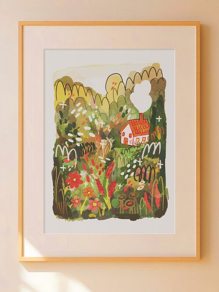 Cottage Landscape Print product image (1)