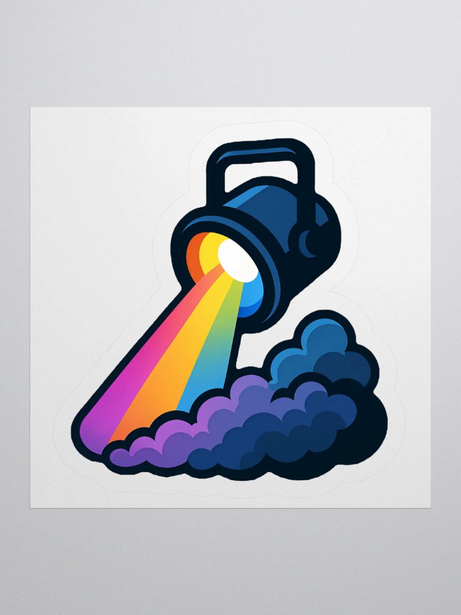 Theatrically Jerry: Rainbow Stage Light Fog Sticker product image (3)