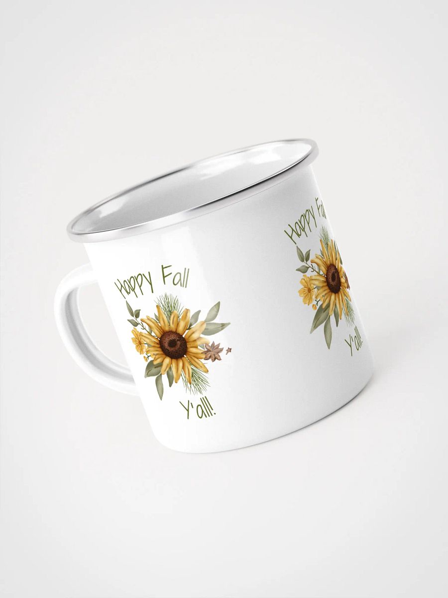 Fall Sunflower Serenity Enamel Mug product image (4)