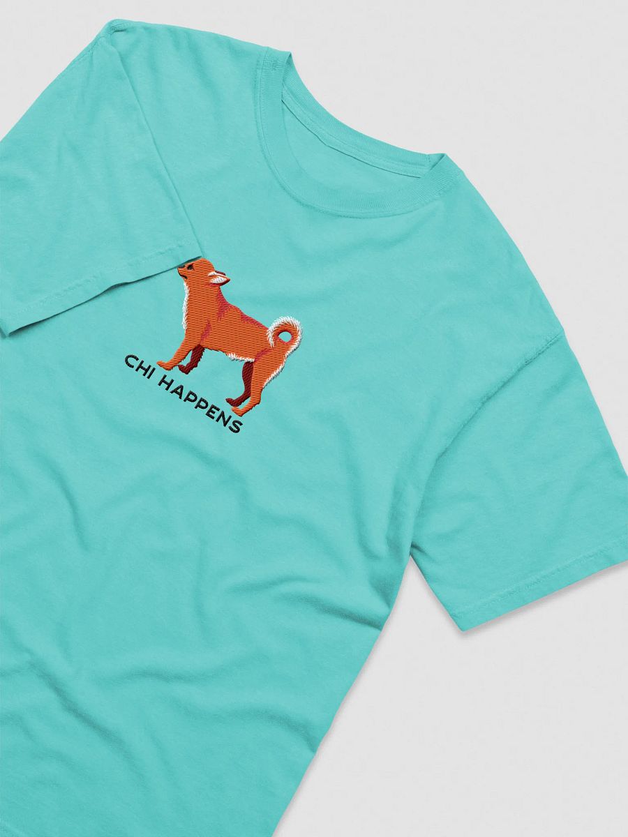 Chi Happens T-Shirt(Embroidered) of a Chihuahua(Red) product image (27)