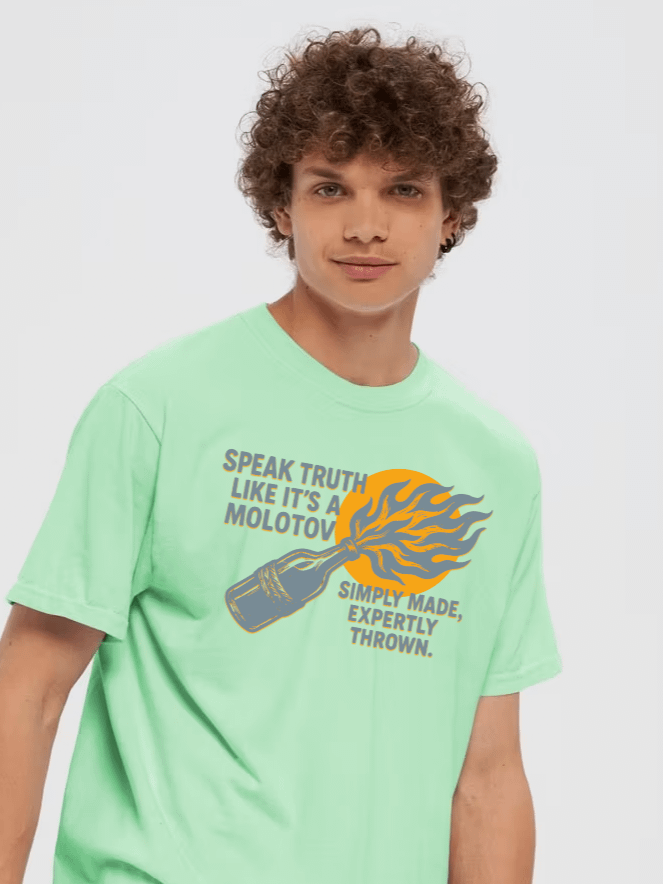 Speak Truth Molotov Cotton Tee product image (1)