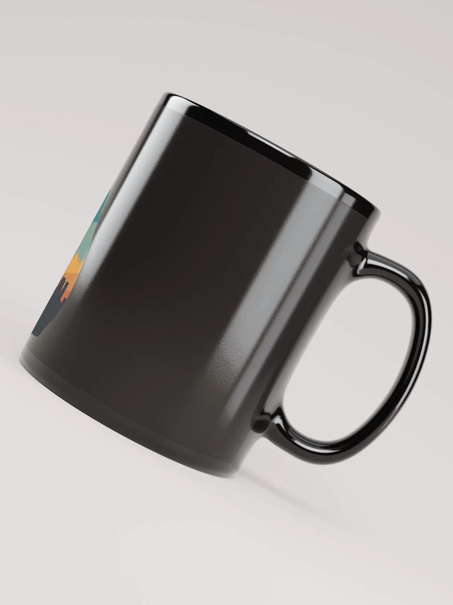 Sunset City Cat Black Glossy Mug product image (4)