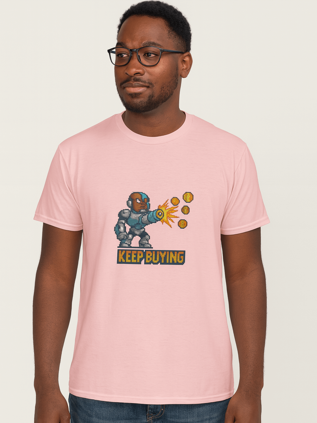Cyborg Bitcoin Collector – "Keep Buying" Tee product image (1)