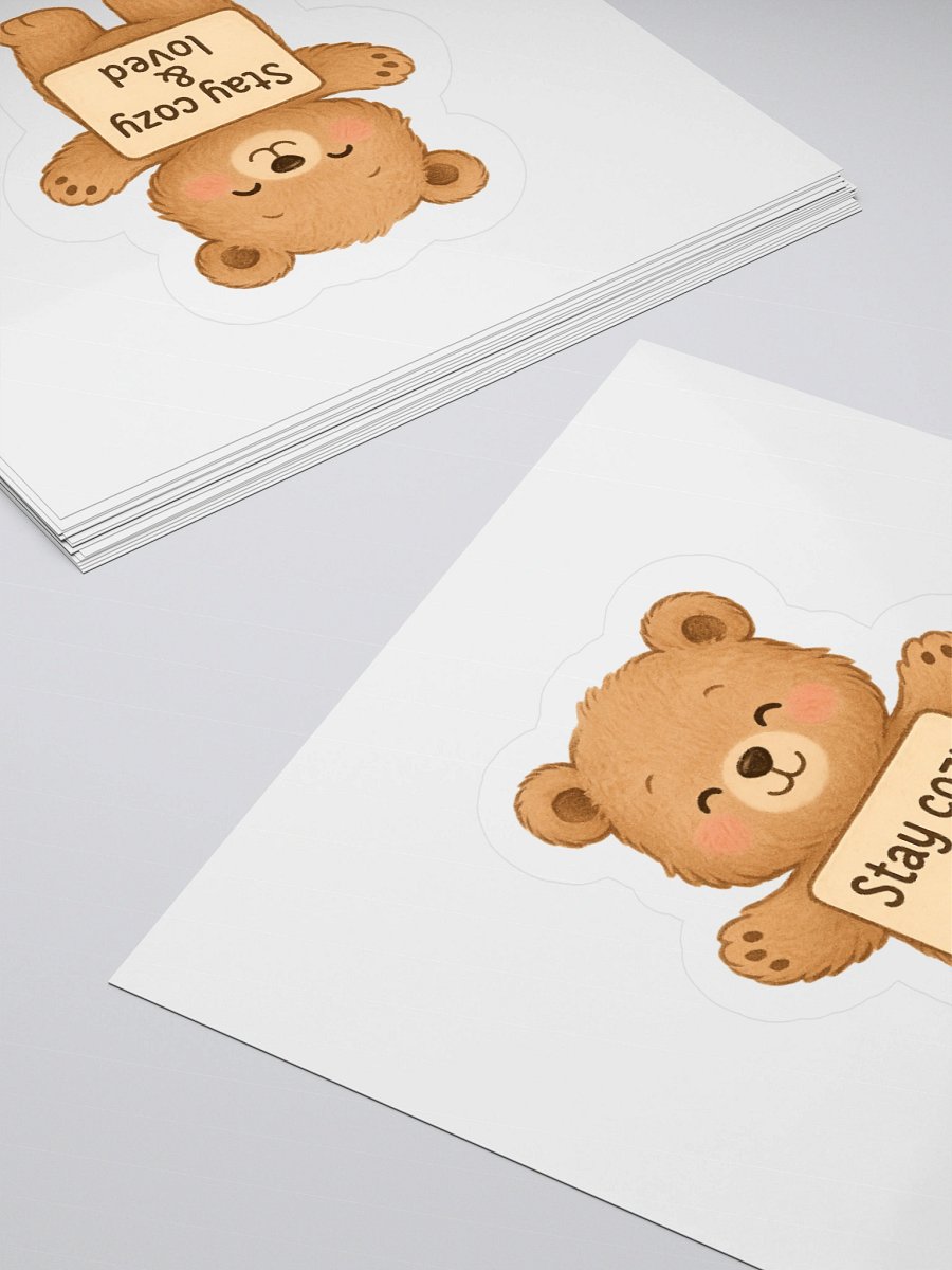 Bear Hug of Courage – Sticker (3x3 / 4x4 / 5x5) product image (4)