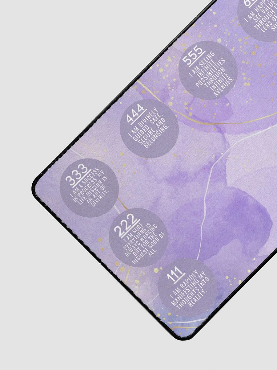 Marbled Lavender Manifestation Desk Mat - Inspiring Affirmations & Angel Numbers product image (3)