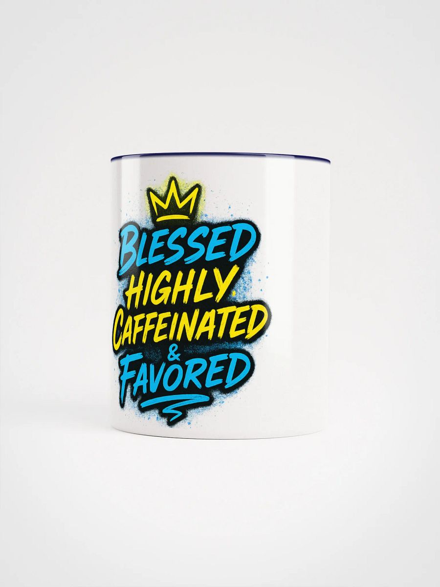 Blessed & Caffeinated Ceramic Crown Mug product image (58)