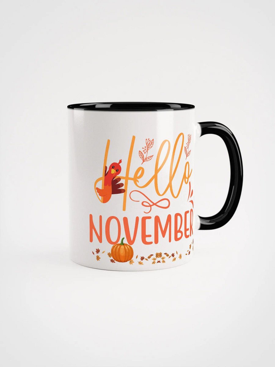 Hello November Colored Handle Mug – 11 oz & 15 oz product image (4)