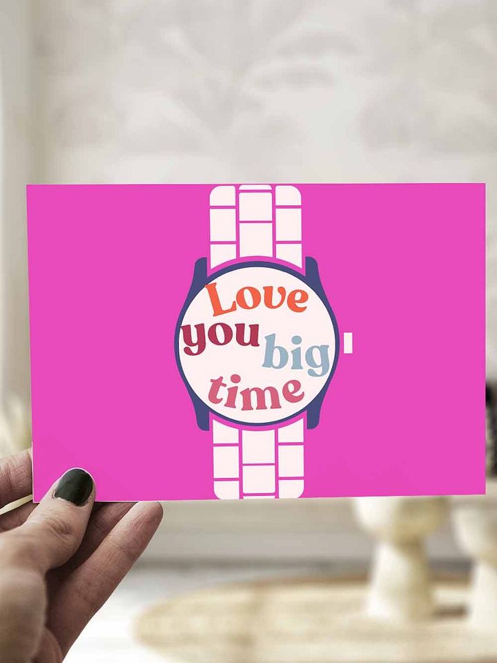 Love You Big Time Couple's Valentine Card product image (1)
