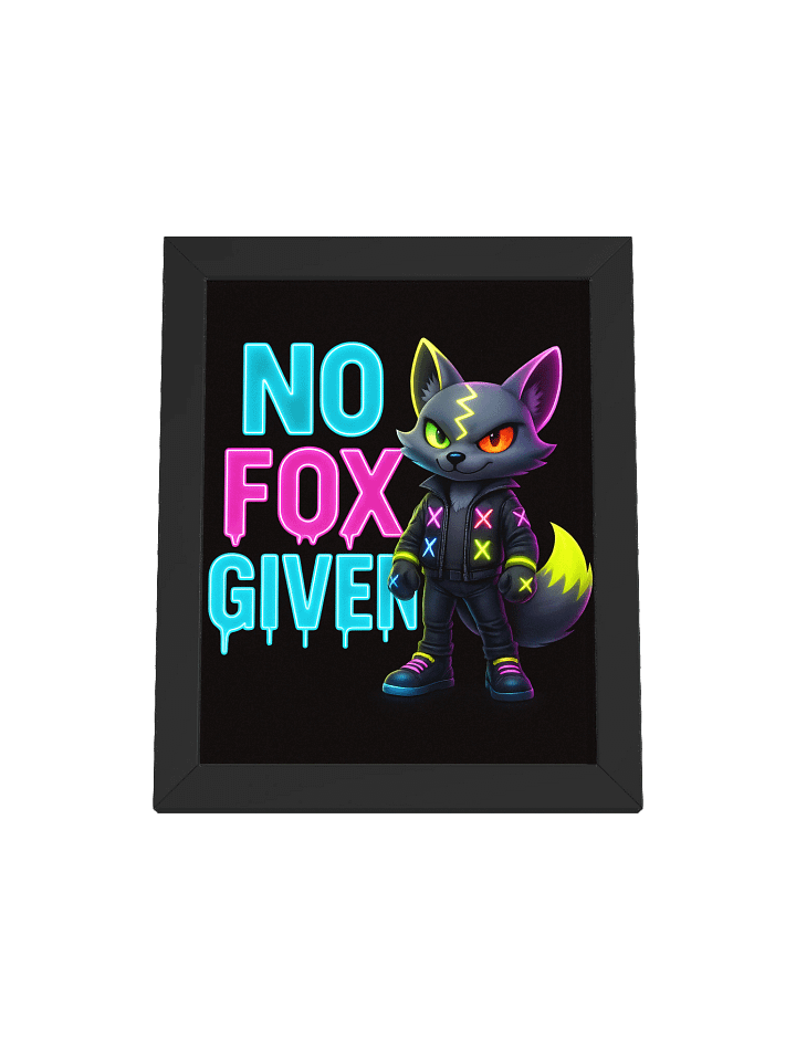 No Fox Given With Flux Wall Art product image (1)