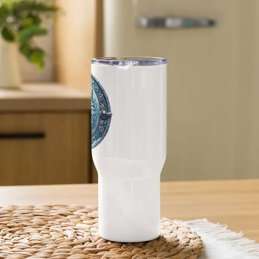 Mystic Wolf Shield Travel Mug product image (9)