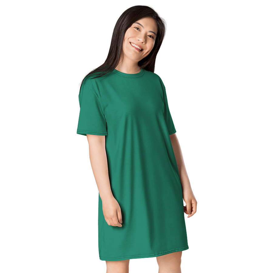 Oversized T-Shirt Dress - Enchanting Elf Green, Sizes 2XS-6XL product image (4)