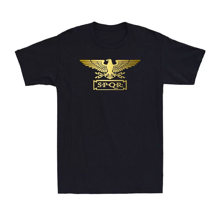 STANDARD SPQR- Roman Empire Metallic Gold Eagle - Men's T-Shirt product image (1)