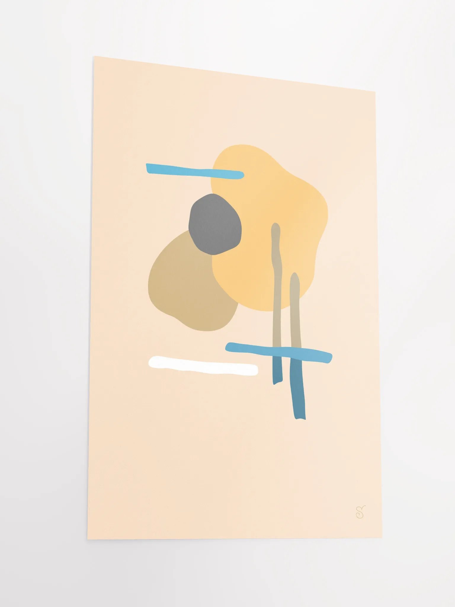 Geometric Harmony Matte Poster - Abstract Image No. 1 product image (2)