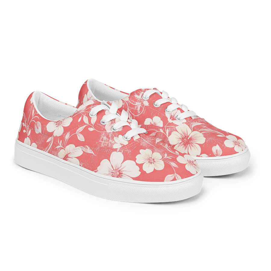 Vintage Floral Lace-Up Canvas Shoes product image (3)