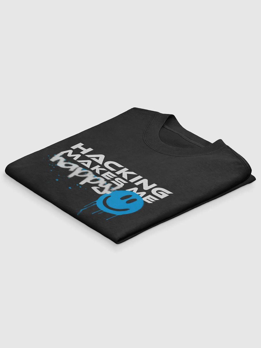 Hacking Makes Me Happy! T-Shirt (Blue) product image (4)
