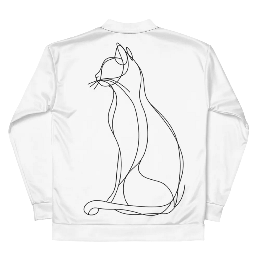 Line Art Cat Dreams Bomber Jacket product image (6)