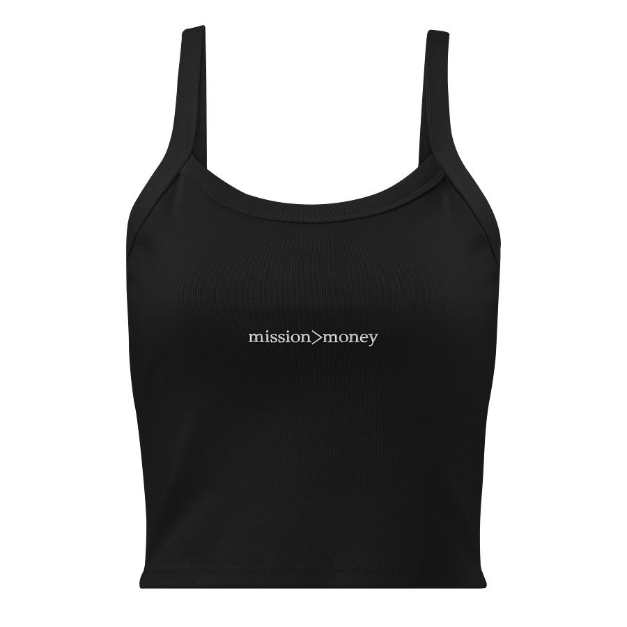 Embroidered Barcode Chic Ribbed Tank product image (1)