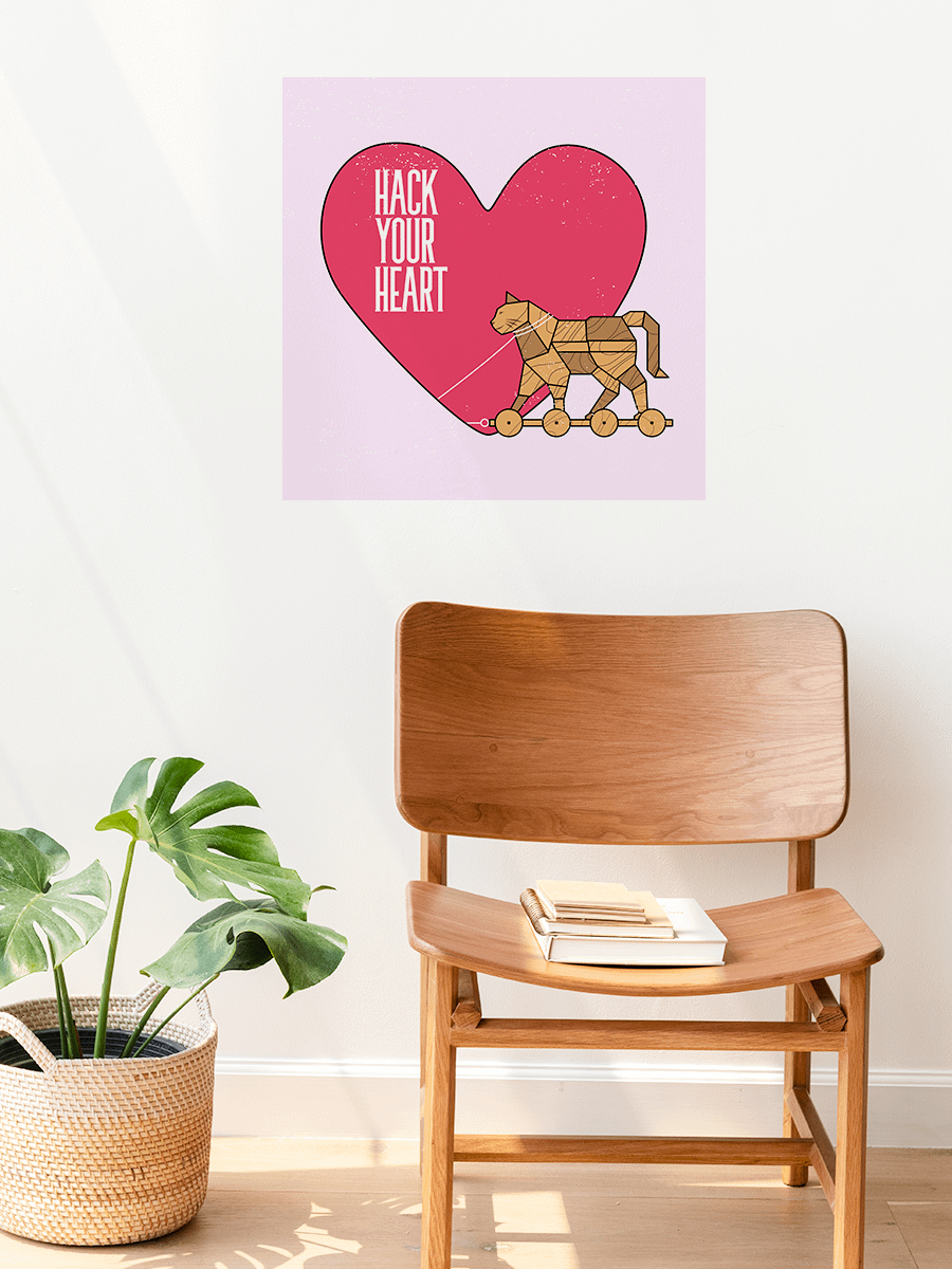 Hack Your Heart Art Print product image (6)