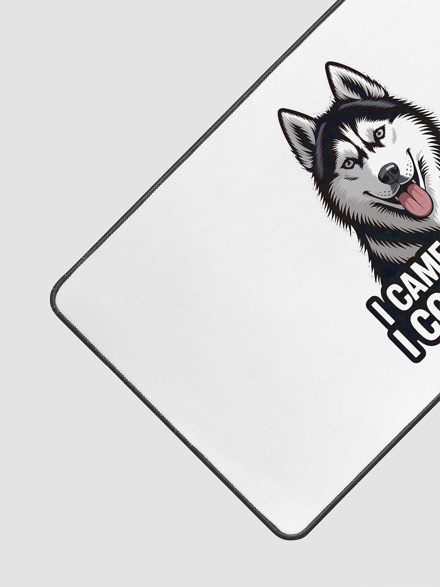 Playful Husky Desk Mat product image (3)