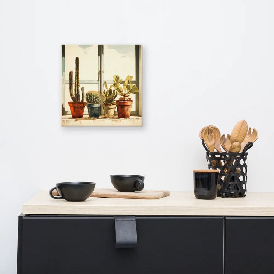 Art2401-04 Potted Plants Still Life - Canvas Print - sm product image (5)