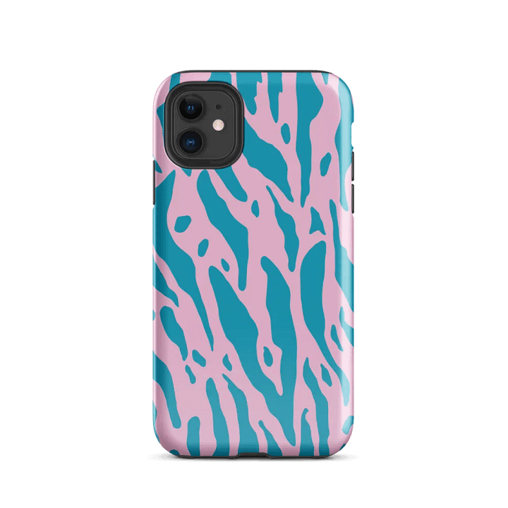 Blue Abstract Animal Print iPhone® Tough Case product image (47)