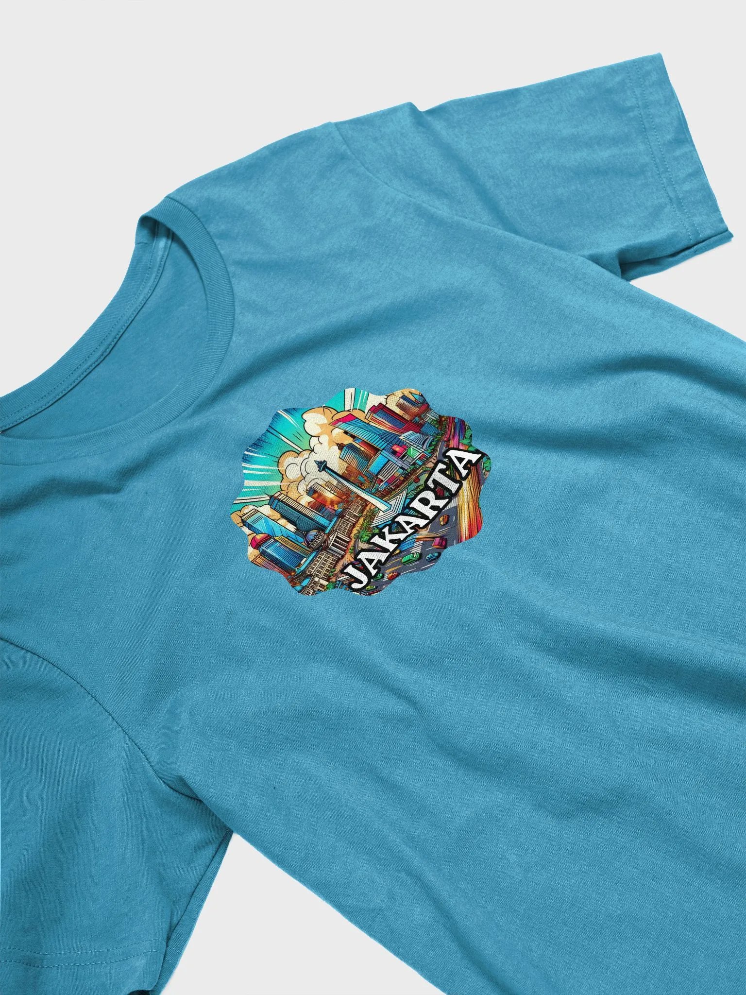 Bella+Canvas Supersoft T-Shirt | AI Design jakarta city Indonesia product image (4)