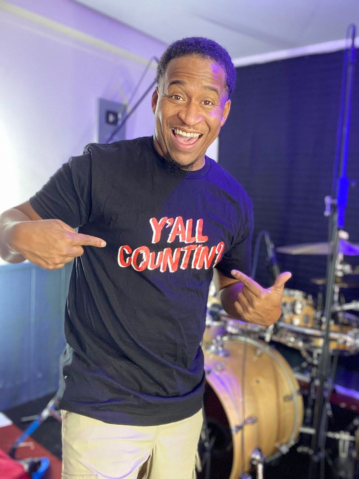 Yall Countin? T-Shirt - Red and Black product image (2)