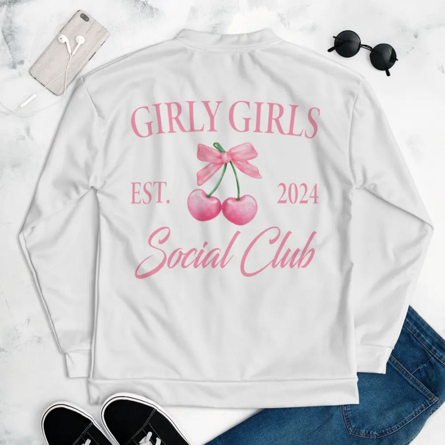 'Girly-Girls Social Club' Bomber Jacket product image (3)