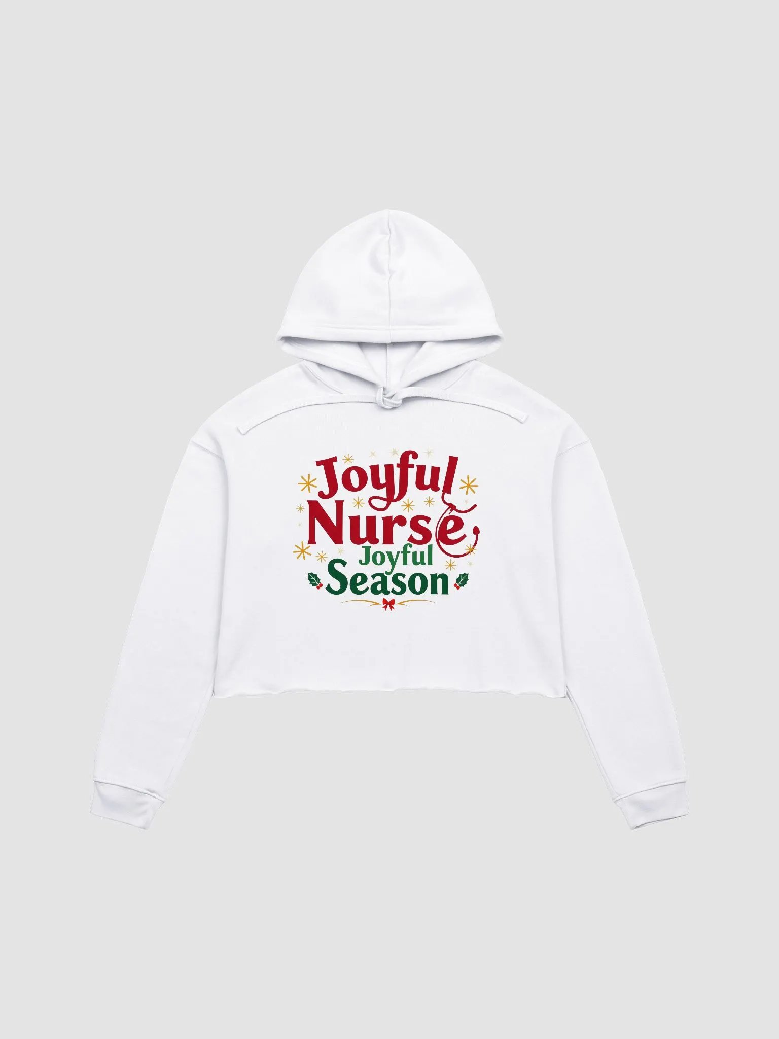 Joyful Season Festive Crop Hoodie product image (2)
