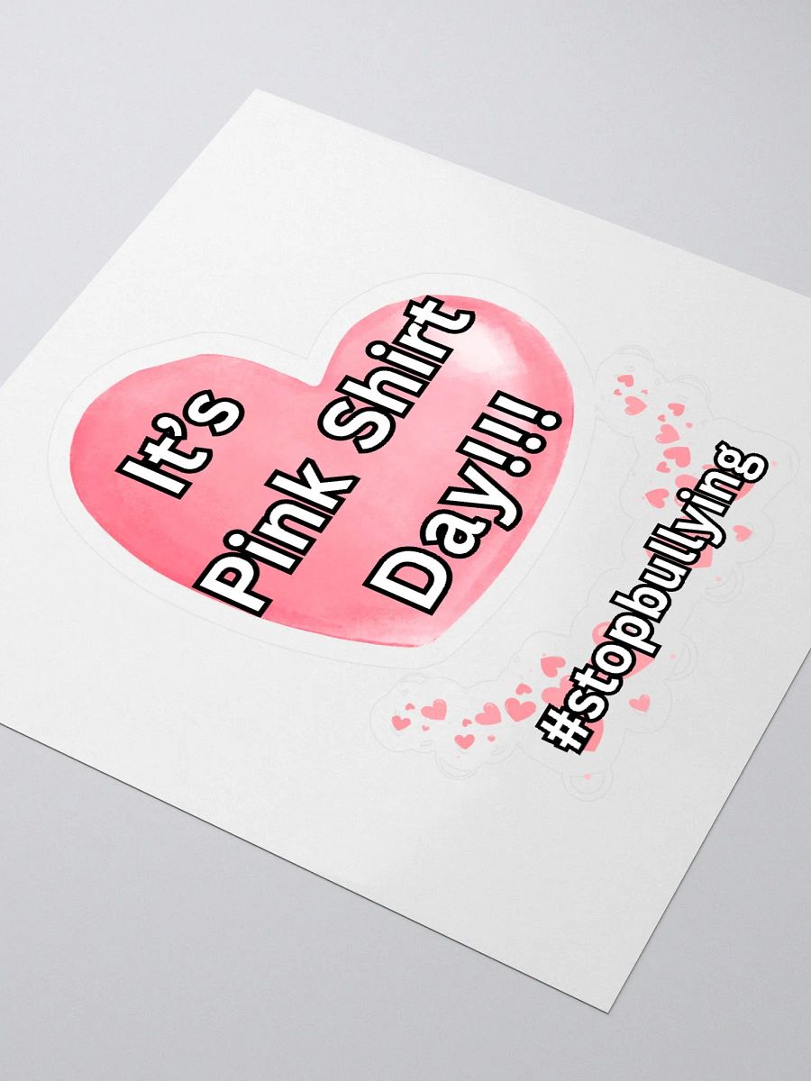 Pink Shirt Day Kiss Cut Stickers product image (3)